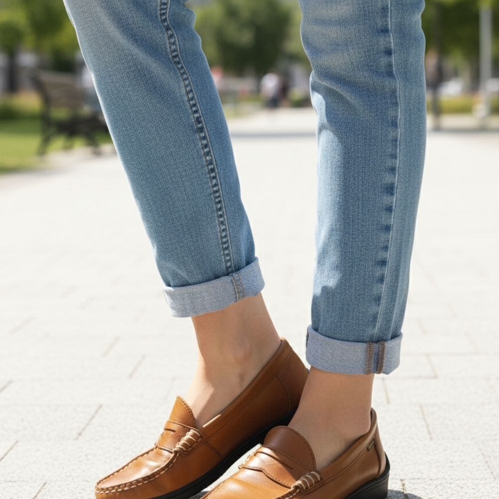 Ahh... Keds Brown Leather Penny Loafer Moccasins Slip‎ On Comfort Shoe 7